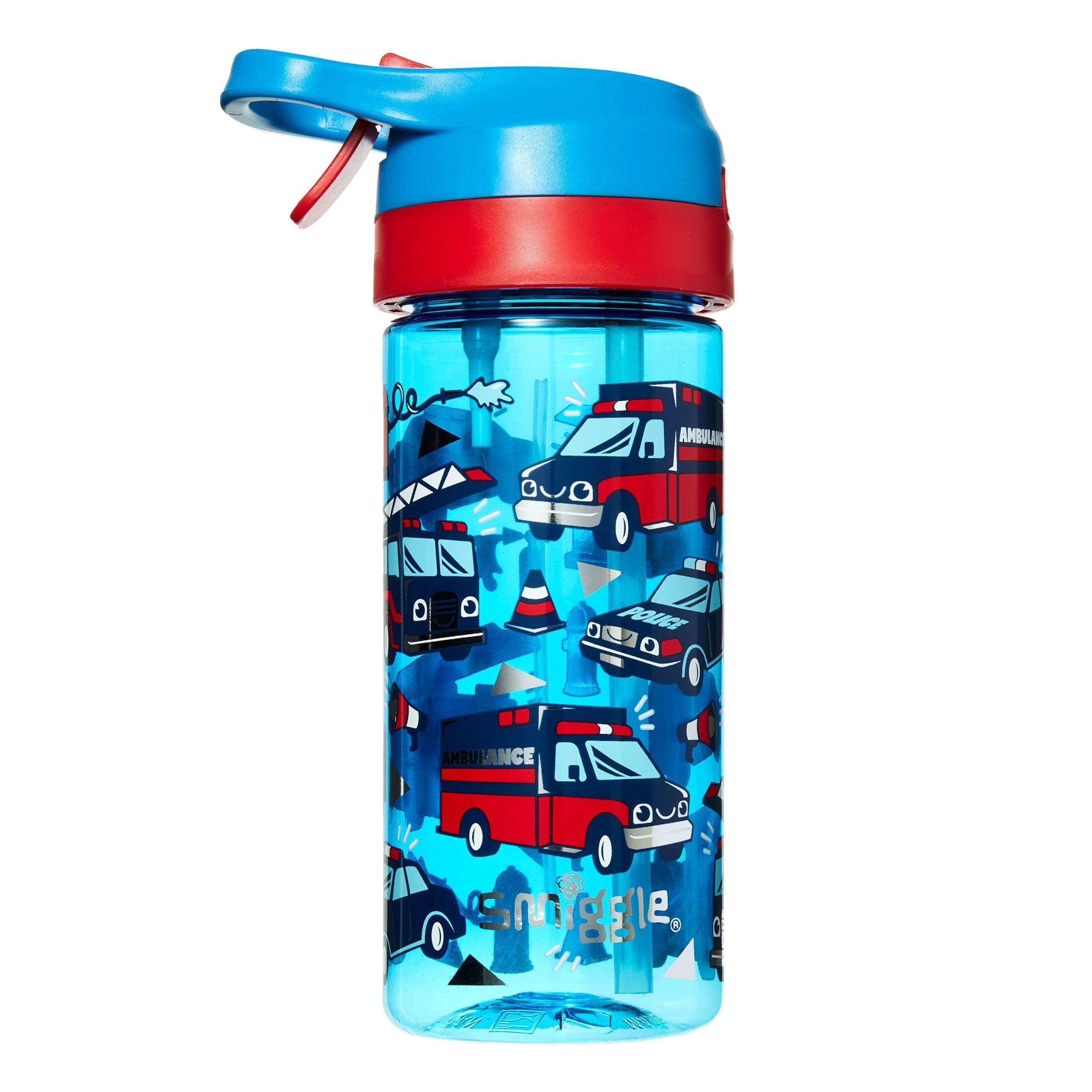 Smiggle - Hi Junior Spritz Su Püskürtmeli Pipetli 440 ml BPA İçermeyen Su Şişesi