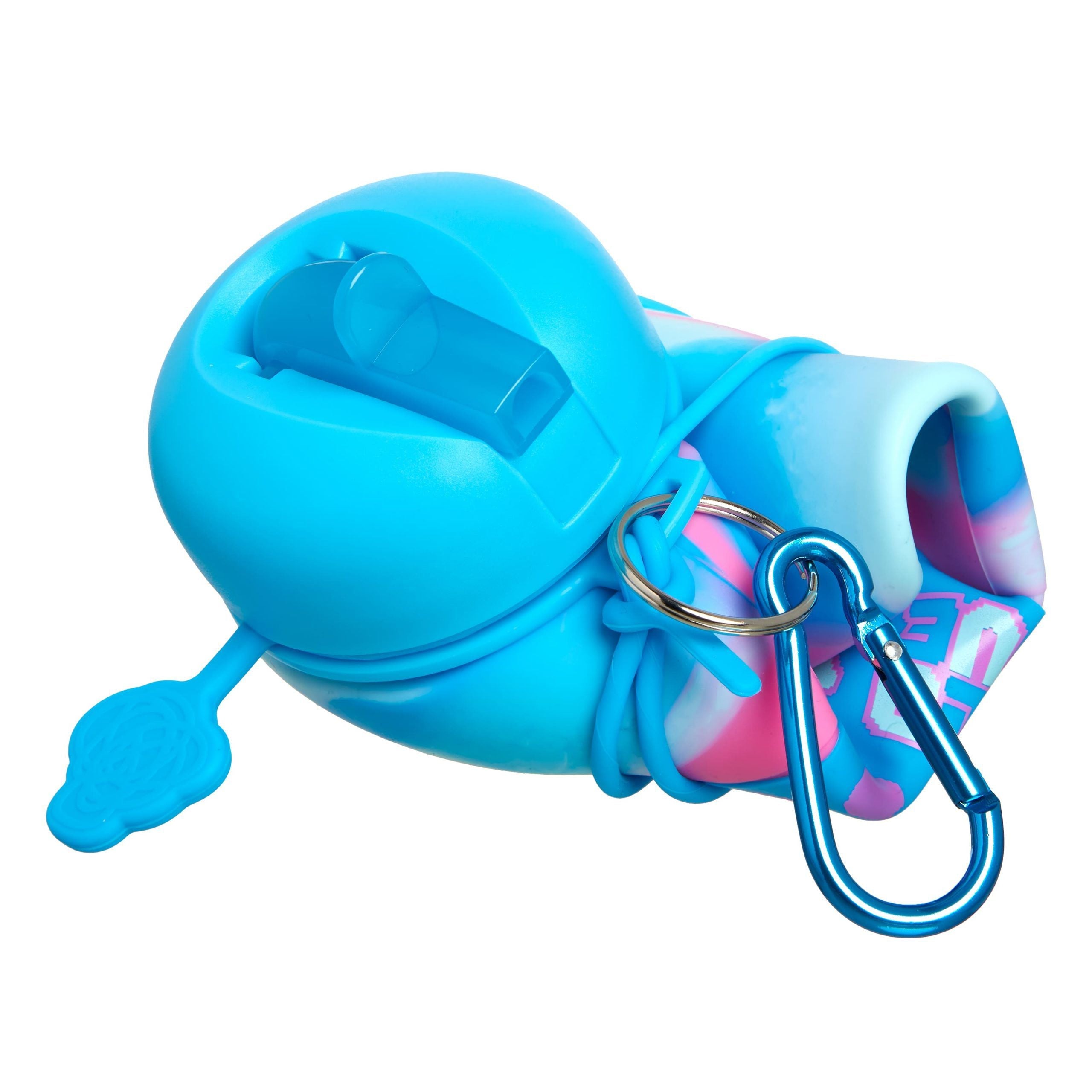 Smiggle - Hide Roll Silikon Katlanabilir Pipet 600 ml BPA İçermeyen Su Şişesi