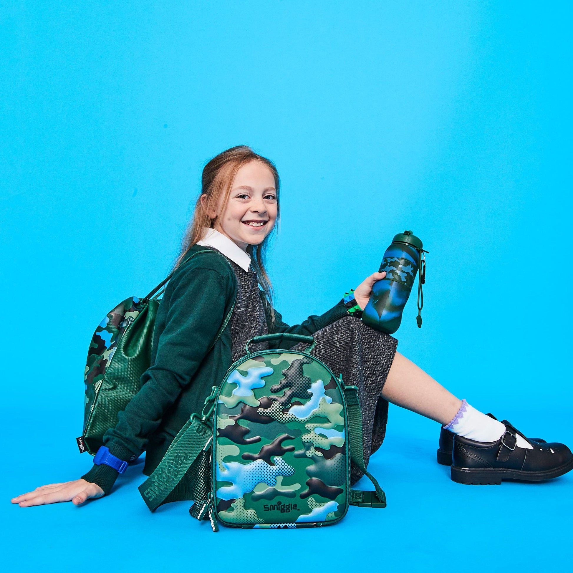 Smiggle - Hide Roll Silikon Katlanabilir Pipet 600 ml BPA İçermeyen Su Şişesi