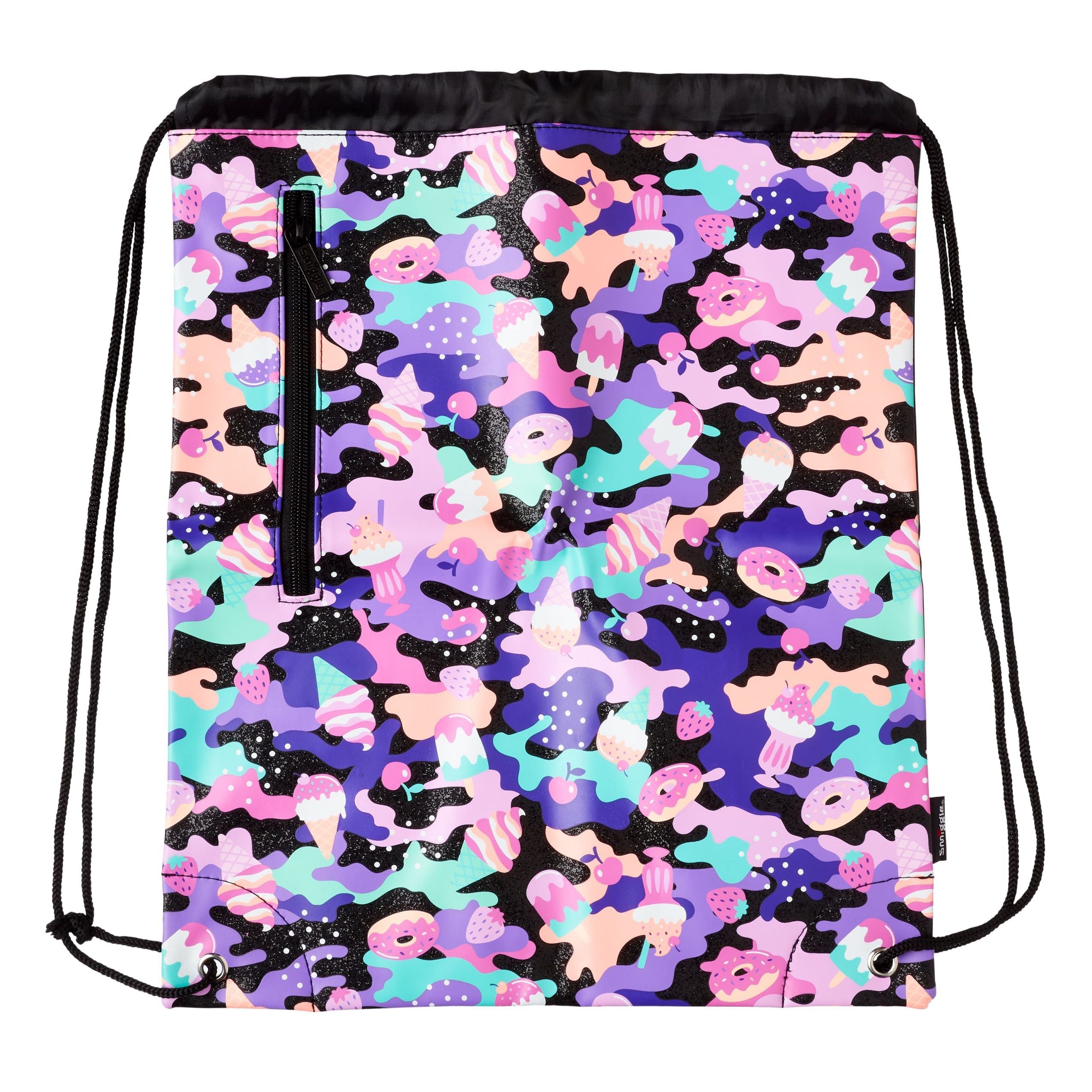 Smiggle - Hide Siyah-Mor İpli Çanta