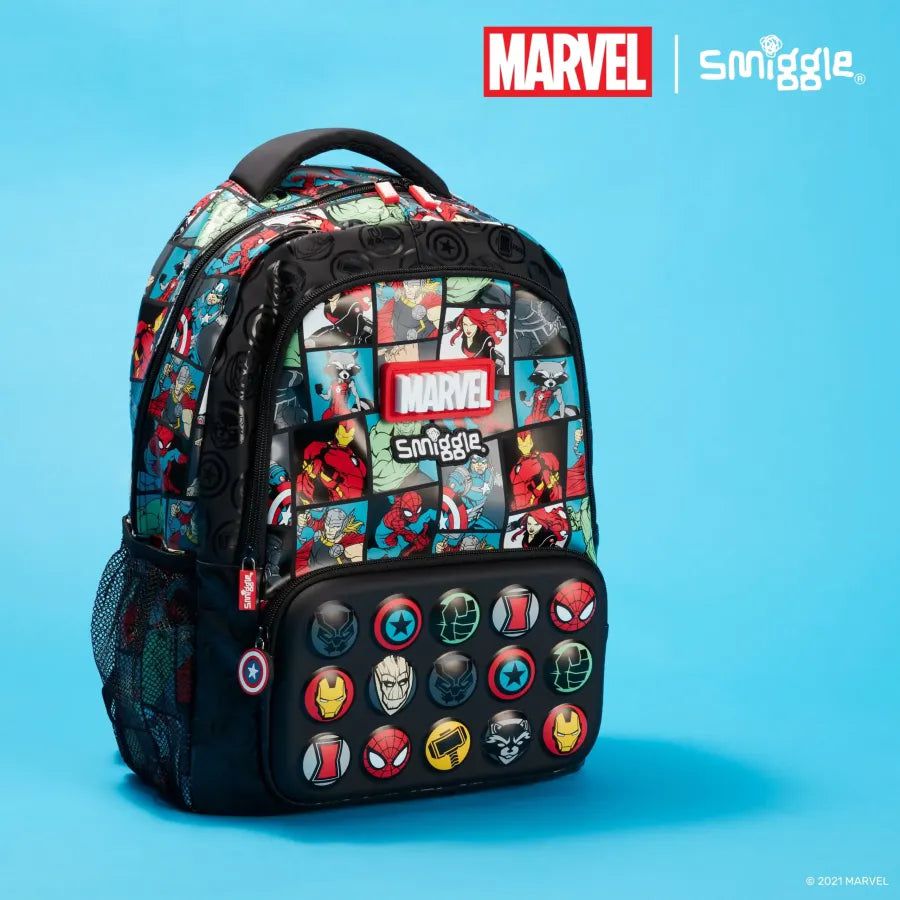 Smiggle - Marvel 3 Parçalı Okul Çantası Seti