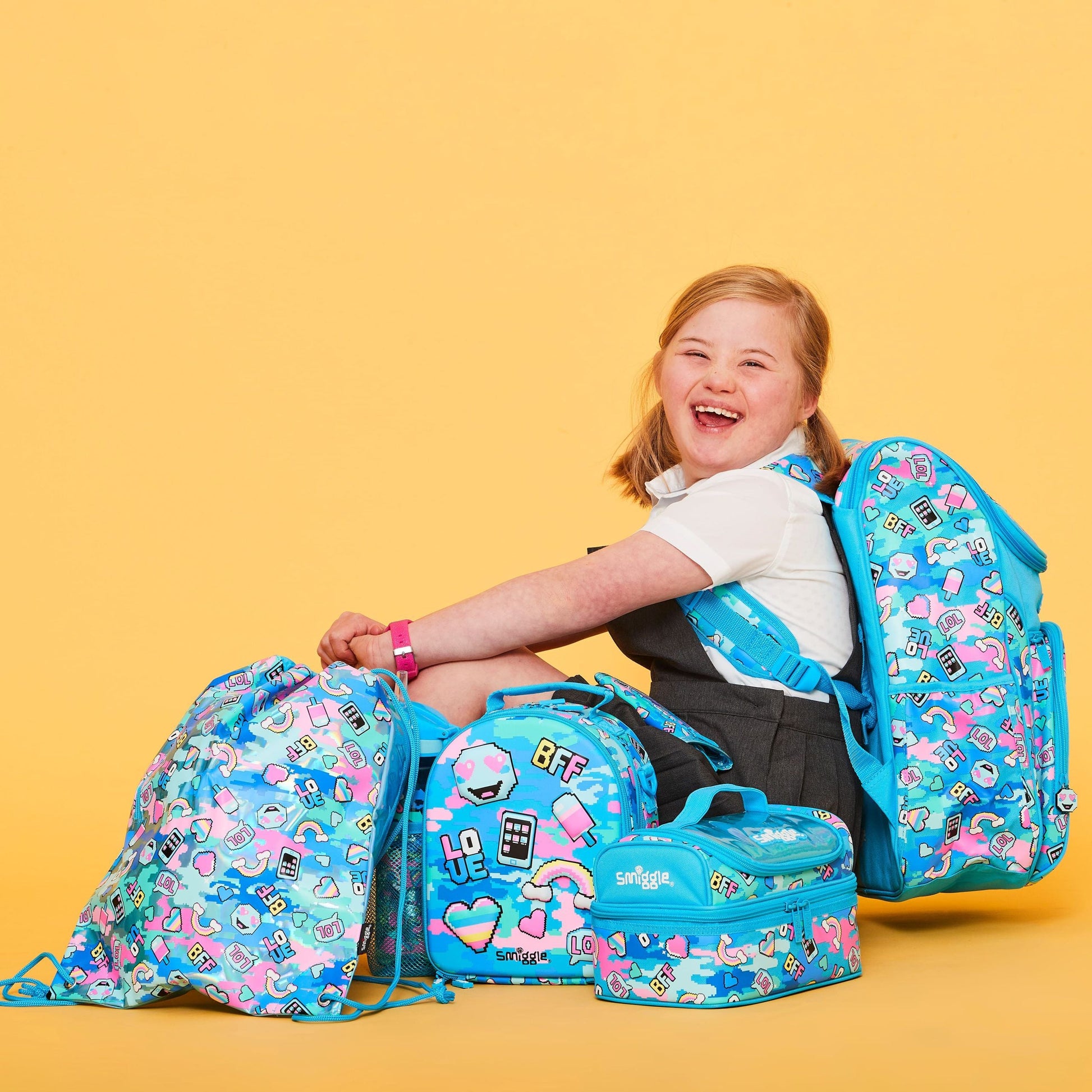 Smiggle - Sert Kapaklı Gizlenebilir Beslenme Kutusu