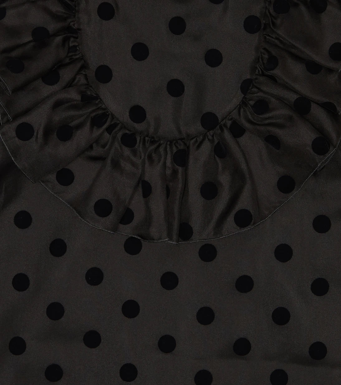 Stella McCartney Kids - Polka-dot ruffle-trimmed silk dress