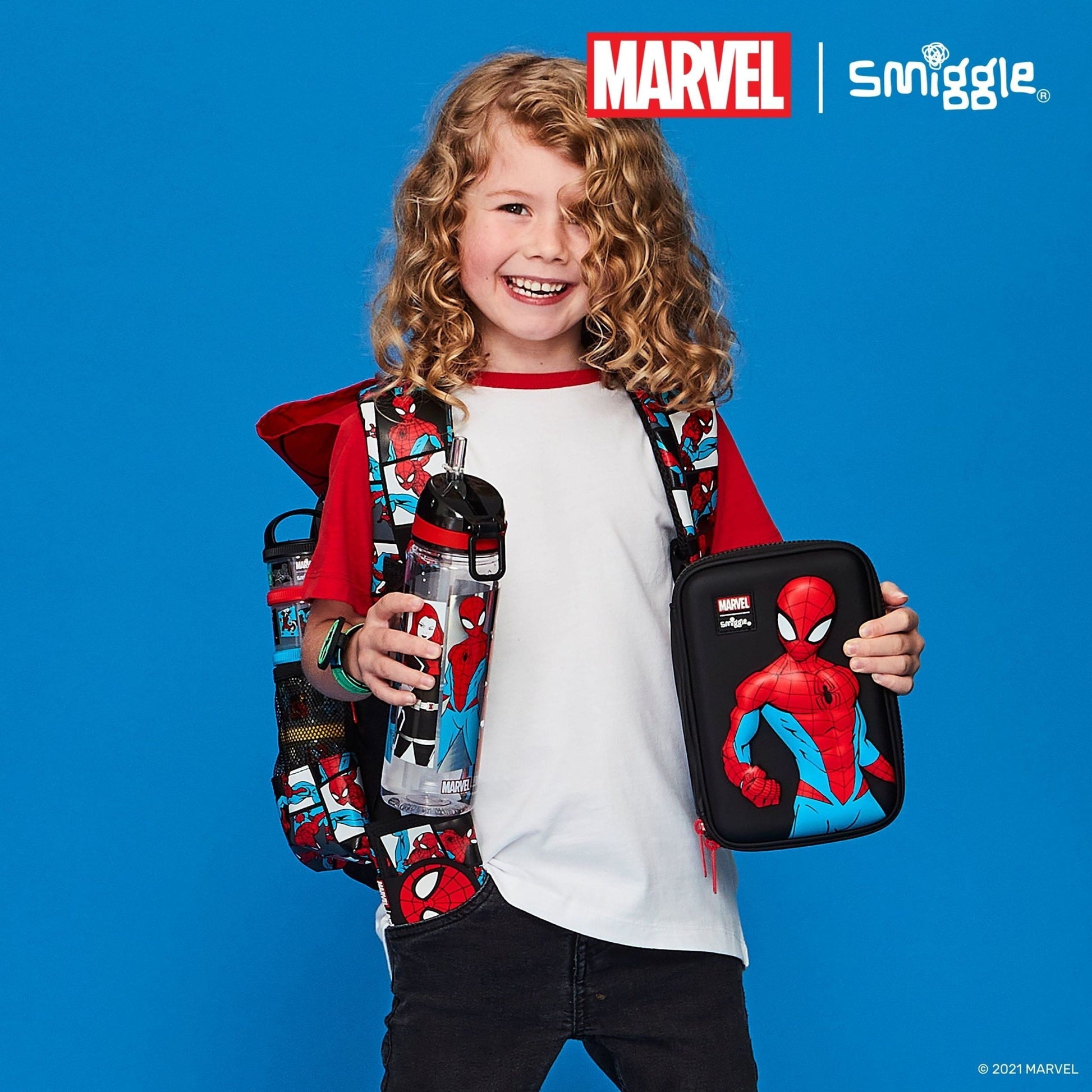 Smiggle - Marvel Spiderman HardTop Pencil Case