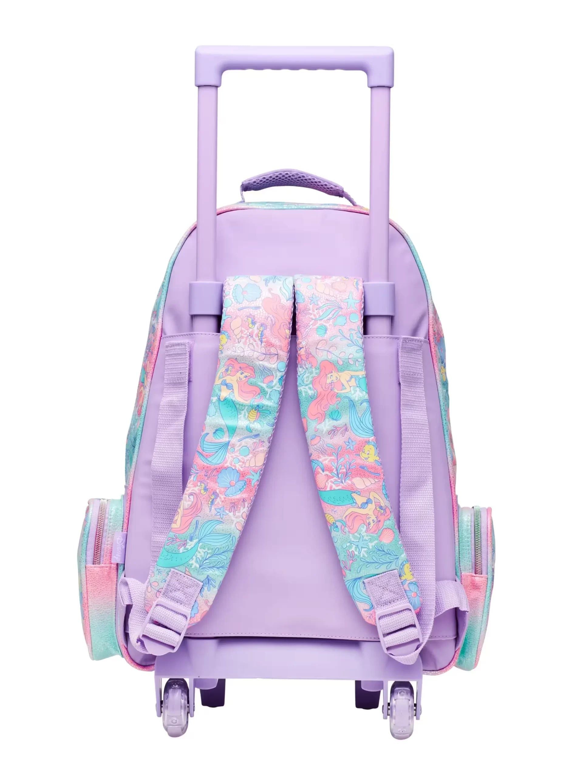 Smiggle - Disney Princess Trolley Lighted Wheeled Bag