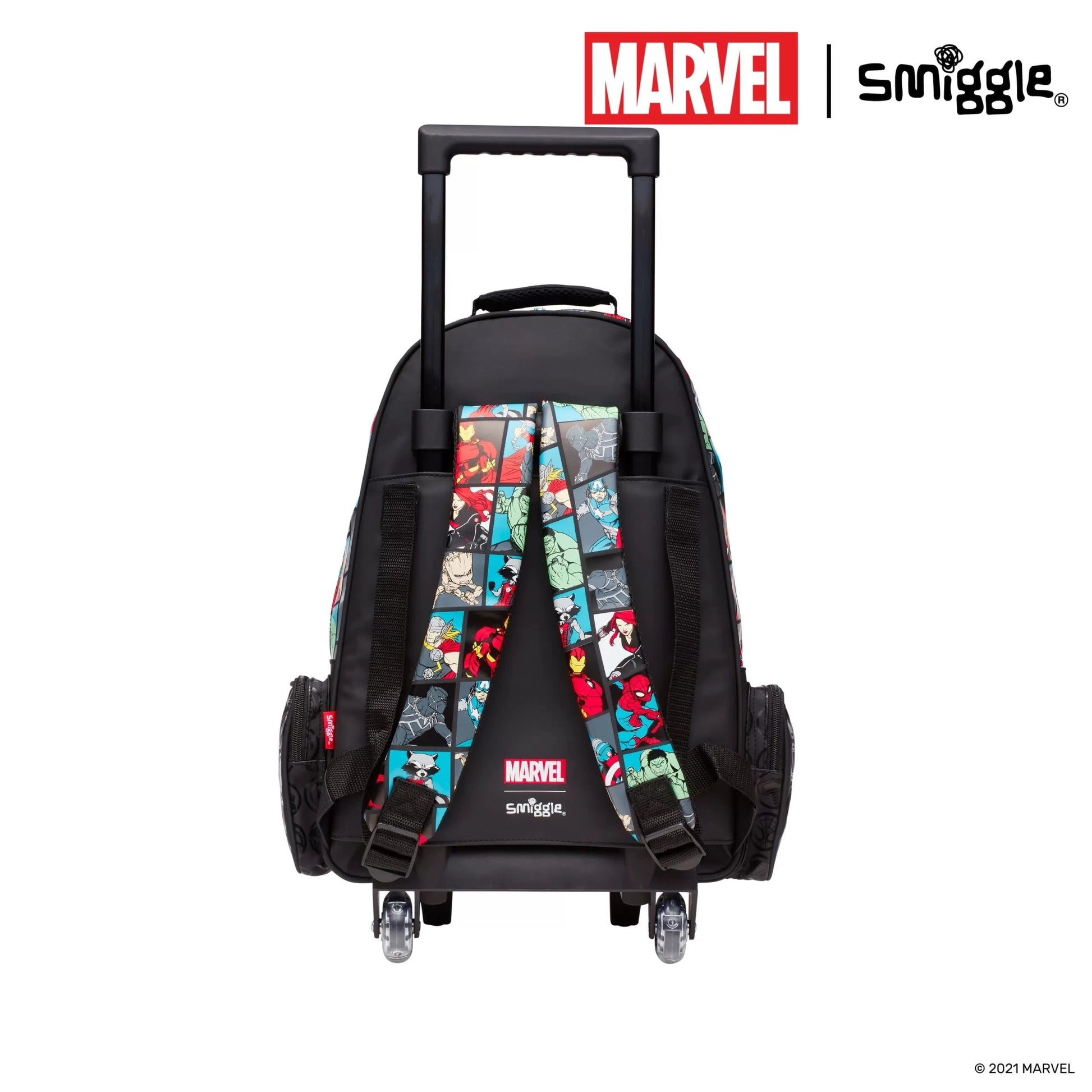 Smiggle - Marvel Lighted Trolley Bag
