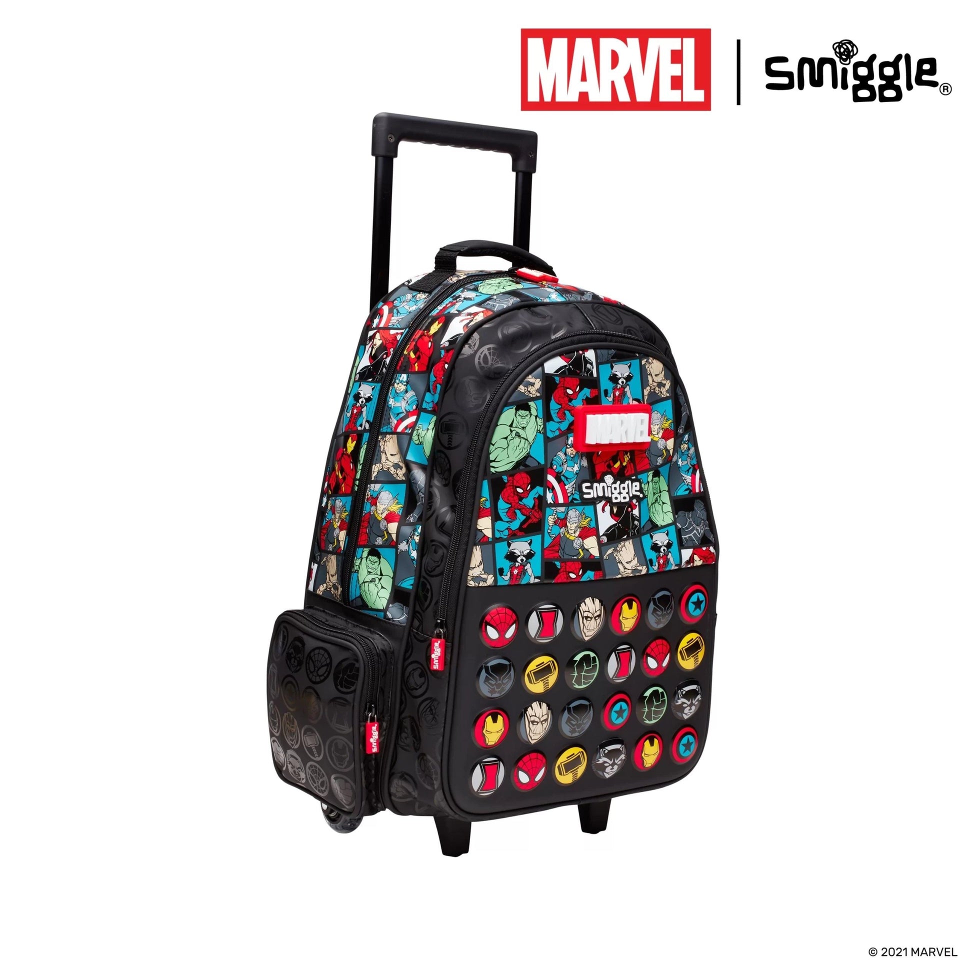 Smiggle - Marvel Lighted Trolley Bag