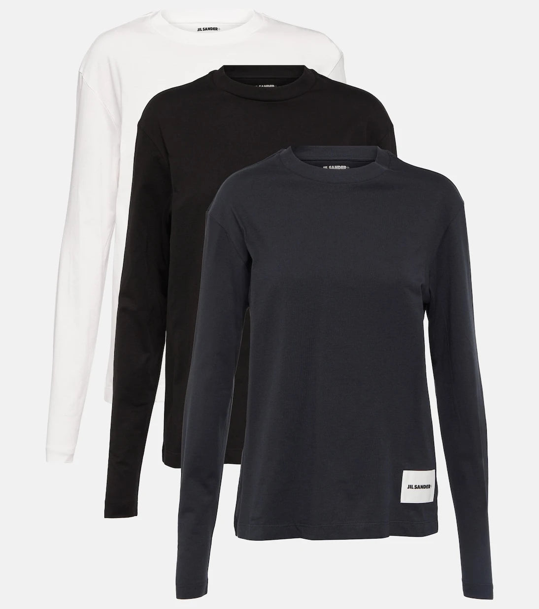 Jil Sander - Set of 3 cotton jersey sweatshirts