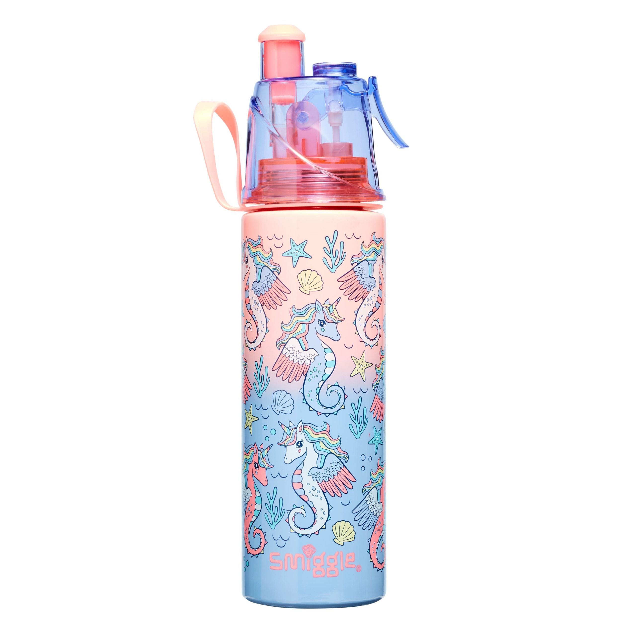 Smiggle - Ritz Spritz Su Spreyi 500 ml Paslanmaz Çelik Su Şişesi