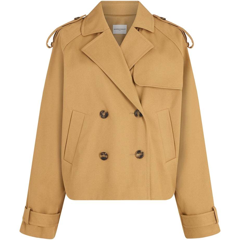 Claudie Pierlot Brown Short Trench Coat