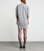 Max Mara Grey Virgin Wool-Blend Mini Dress