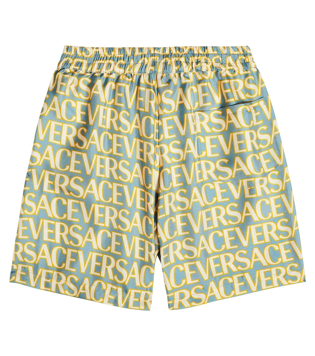 Versace Kids - Logo silk twill shorts