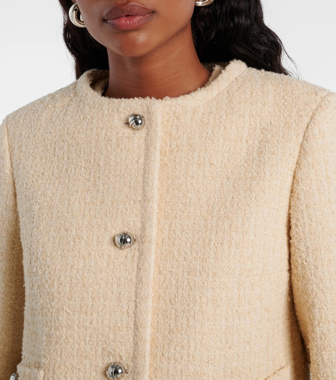 Patou - Logo wool-blend bouclé jacket