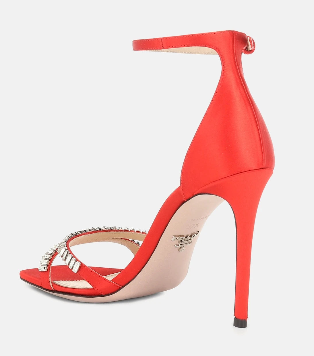 Prada - İşlemeli saten sandaletler