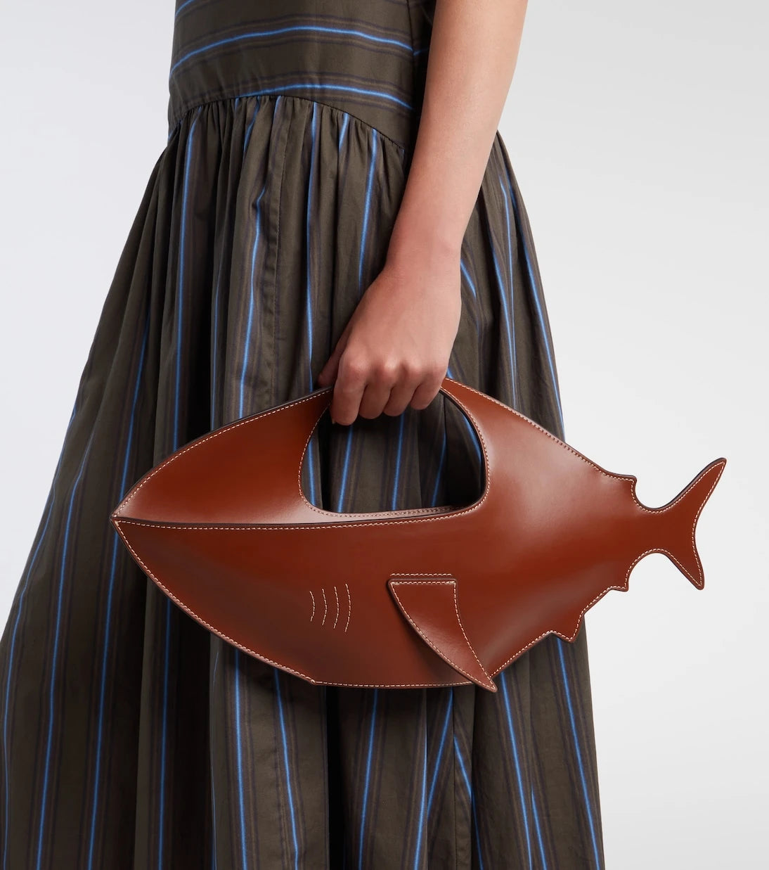 Staud - Shark leather top-handle bag
