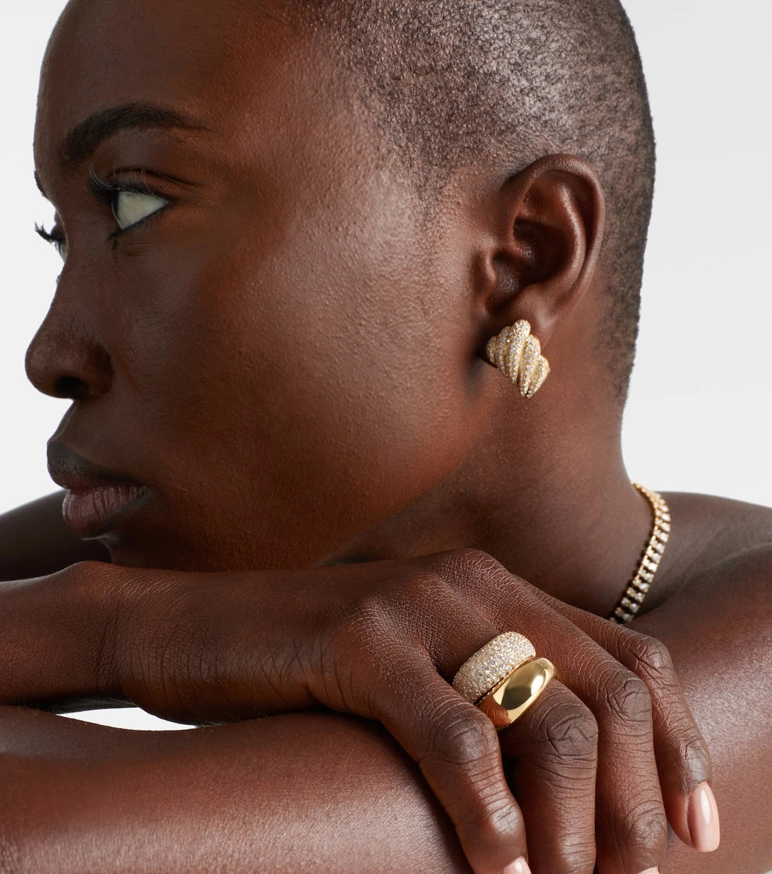Anita Ko - Celeste Wave 18kt gold ring