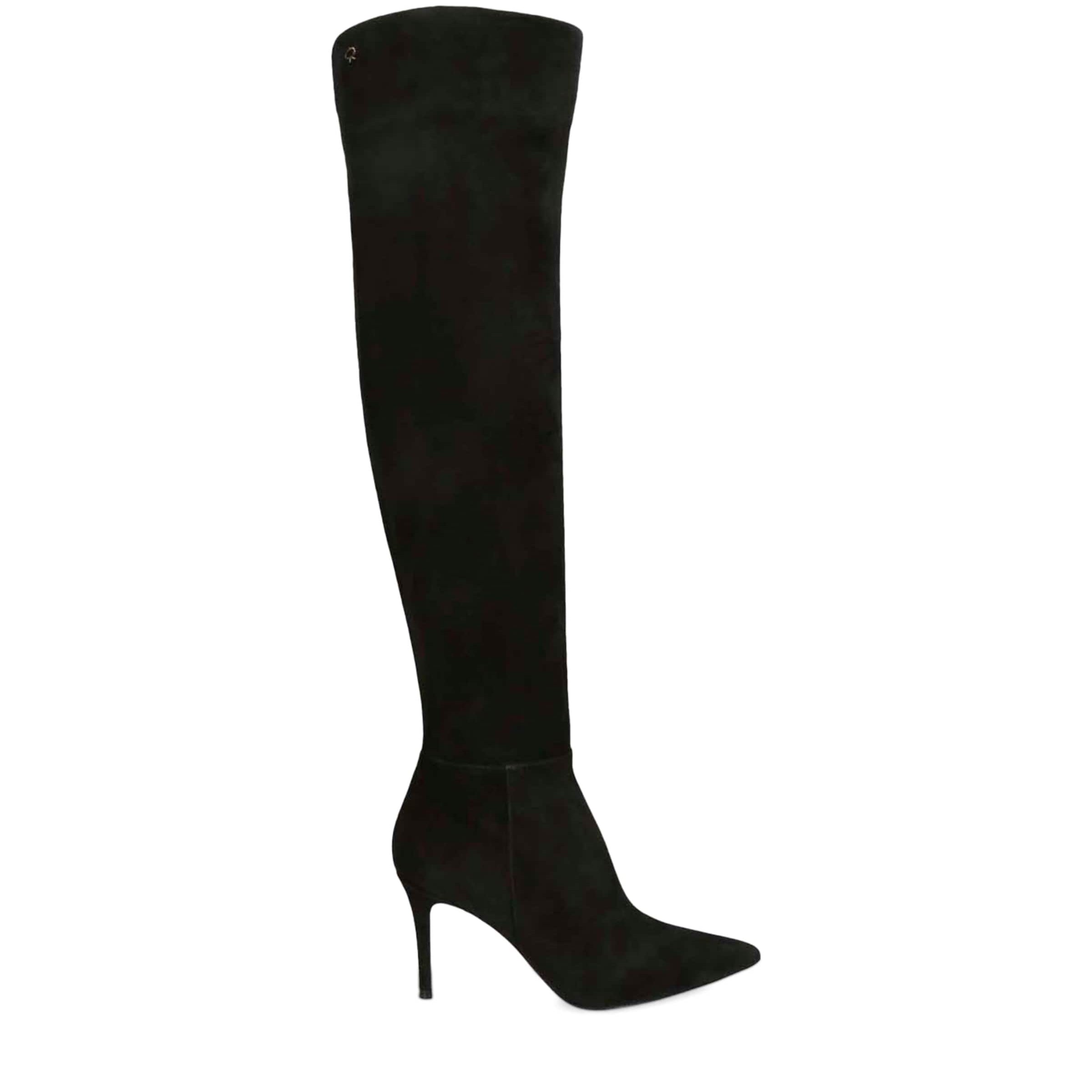 Black Suede Jules Over-the-Knee Boots 85