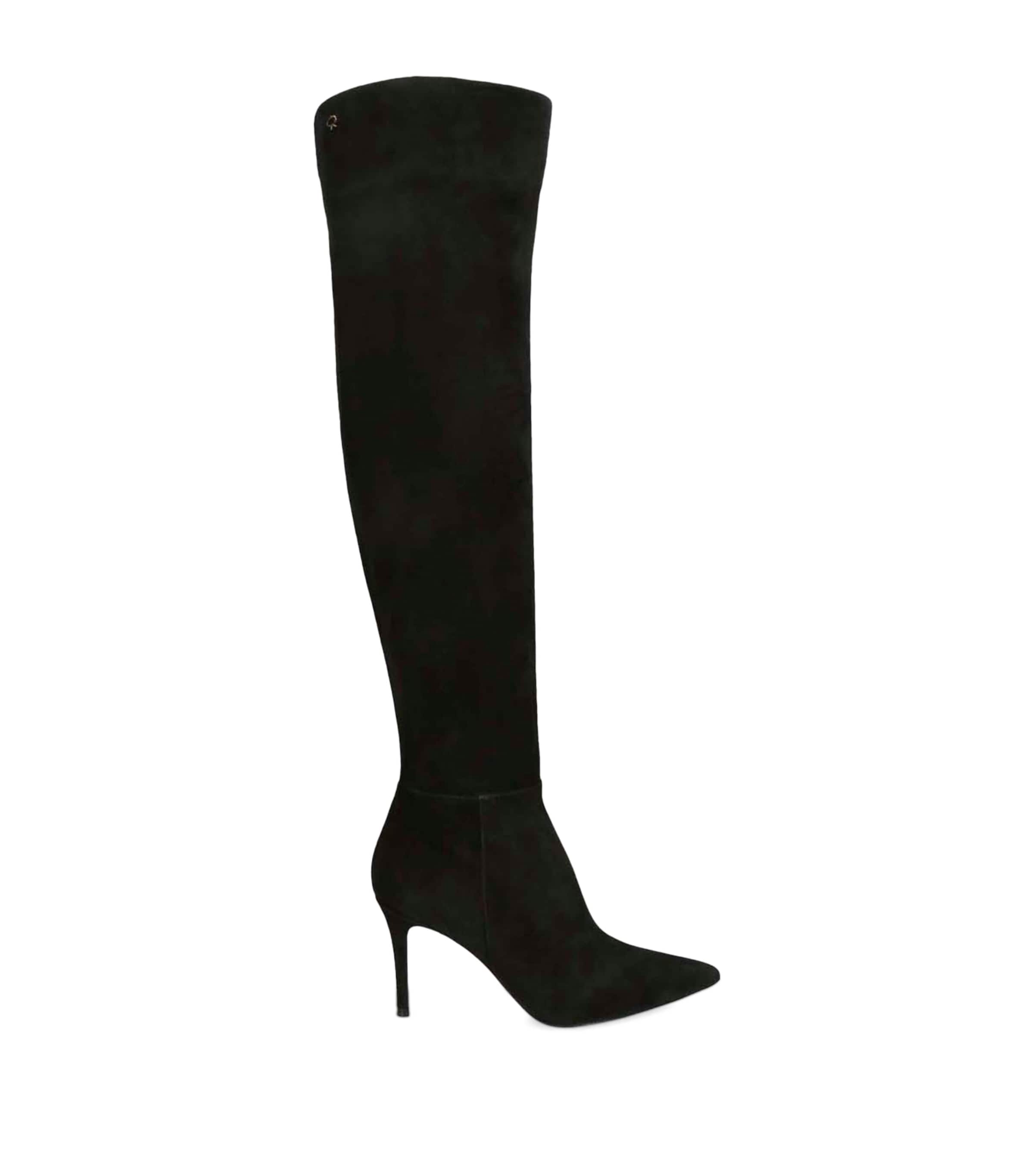 Black Suede Jules Over-the-Knee Boots 85