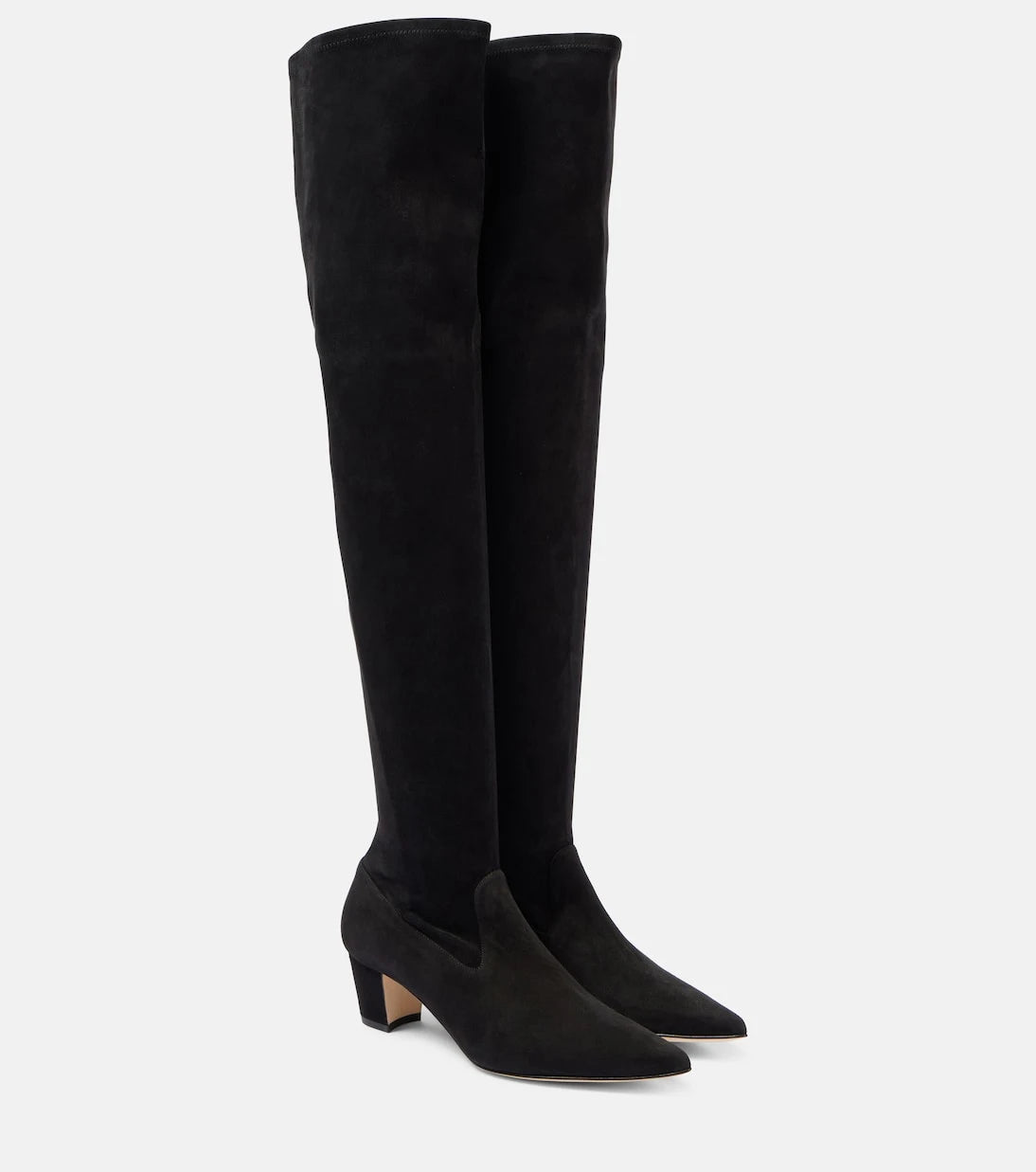 Manolo Blahnik - Lupasca 55 suede over-the-knee boots