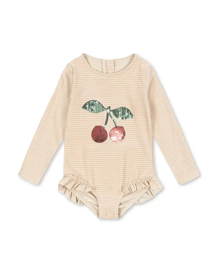 Konges Sløjd JADE LS SWIMSUIT Çocuk Tam Mayo
