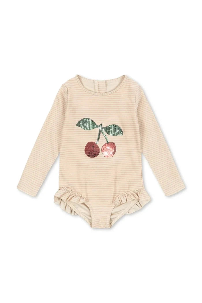 Konges Sløjd JADE LS SWIMSUIT Çocuk Tam Mayo