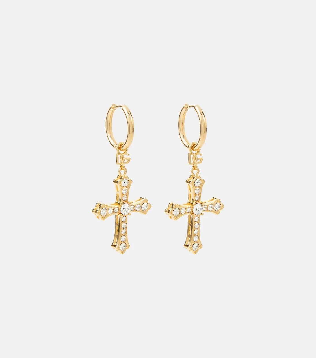 Dolce&Gabbana - Crystal-embellished drop earrings