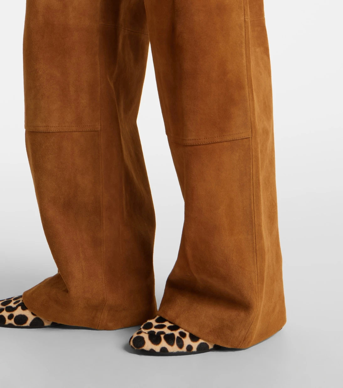 Tory Burch - Suede wide-leg pants