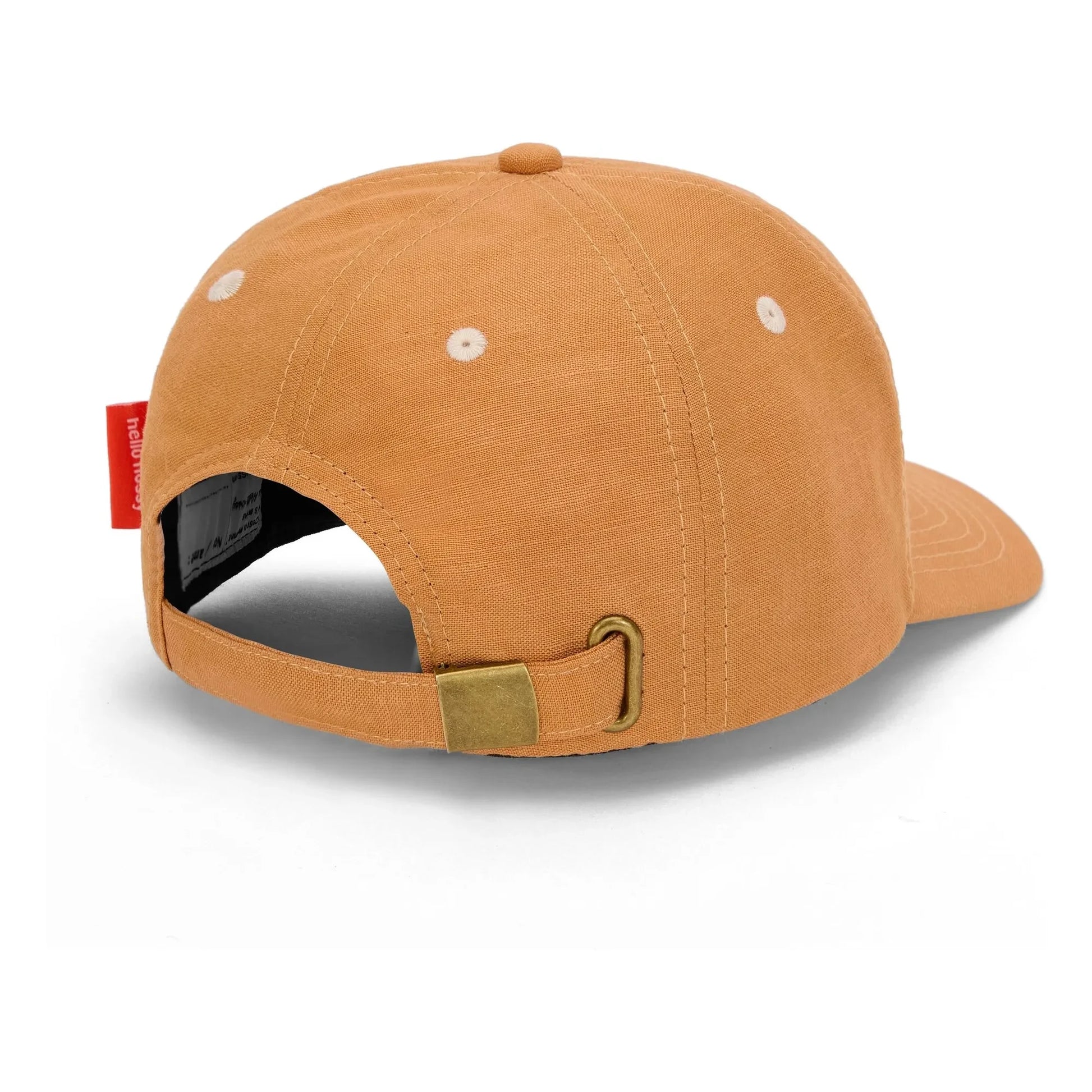Hello Hossy - Outside Linen Curved Visor Cap | Camel