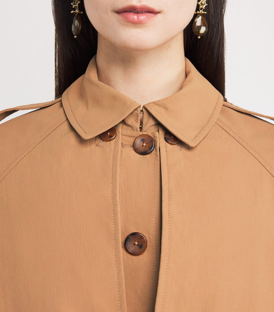 Ulla Johnson Orange Water-Repellent River Cape-Layer Jacket