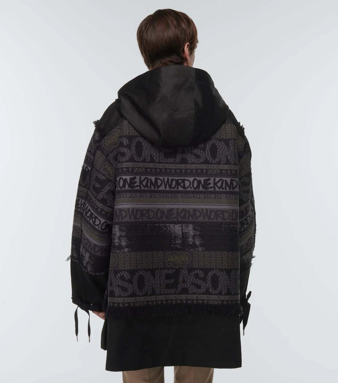 Sacai - X Eric Haze jacquard jacket