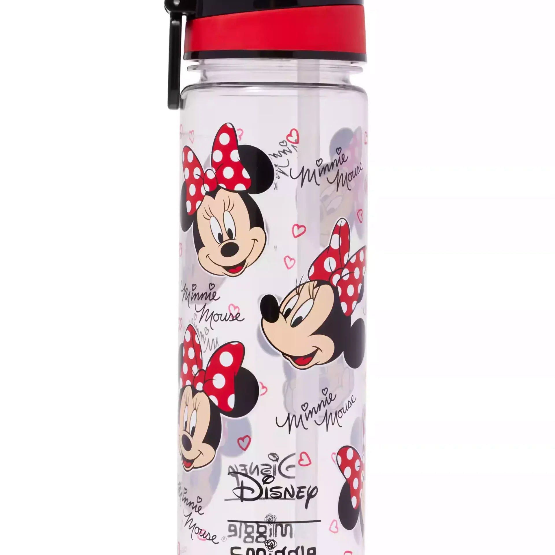 Smiggle - Minnie Mouse 650ML BPA-Free Water Bottle with Straw