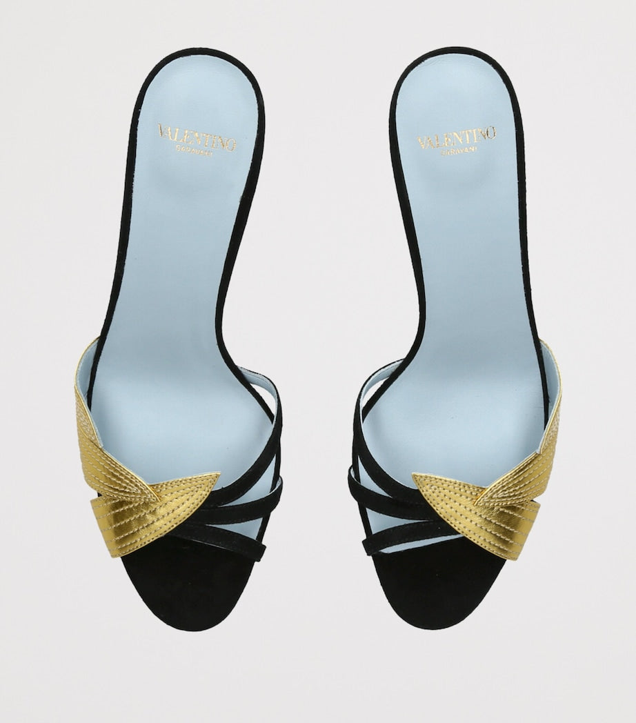 Valentino Garavani Multi FolieFoliage Heeled Mules 65