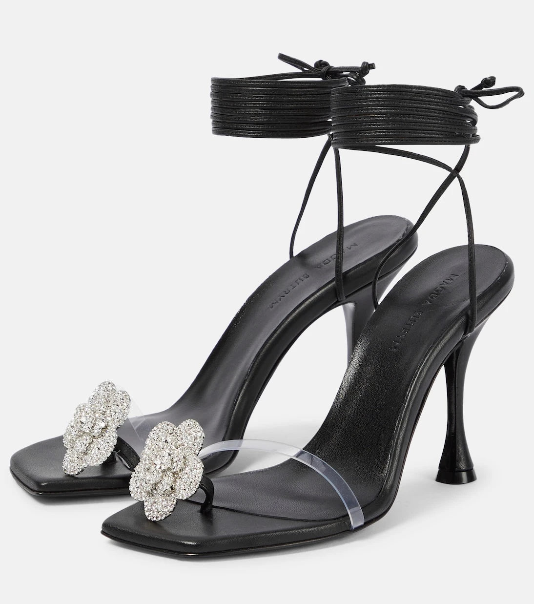 Magda Butrym - Embellished leather and PVC sandals