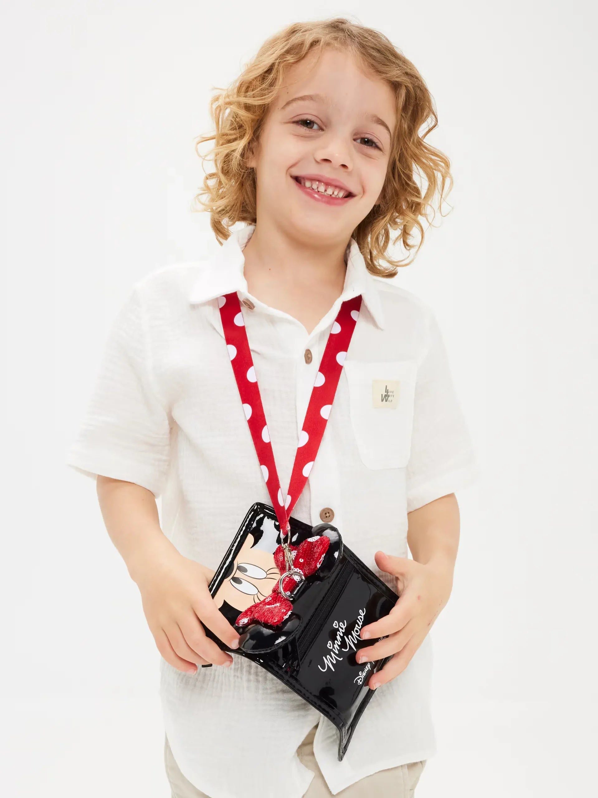 Smiggle - Minnie Mouse Character Drawstring Wallet