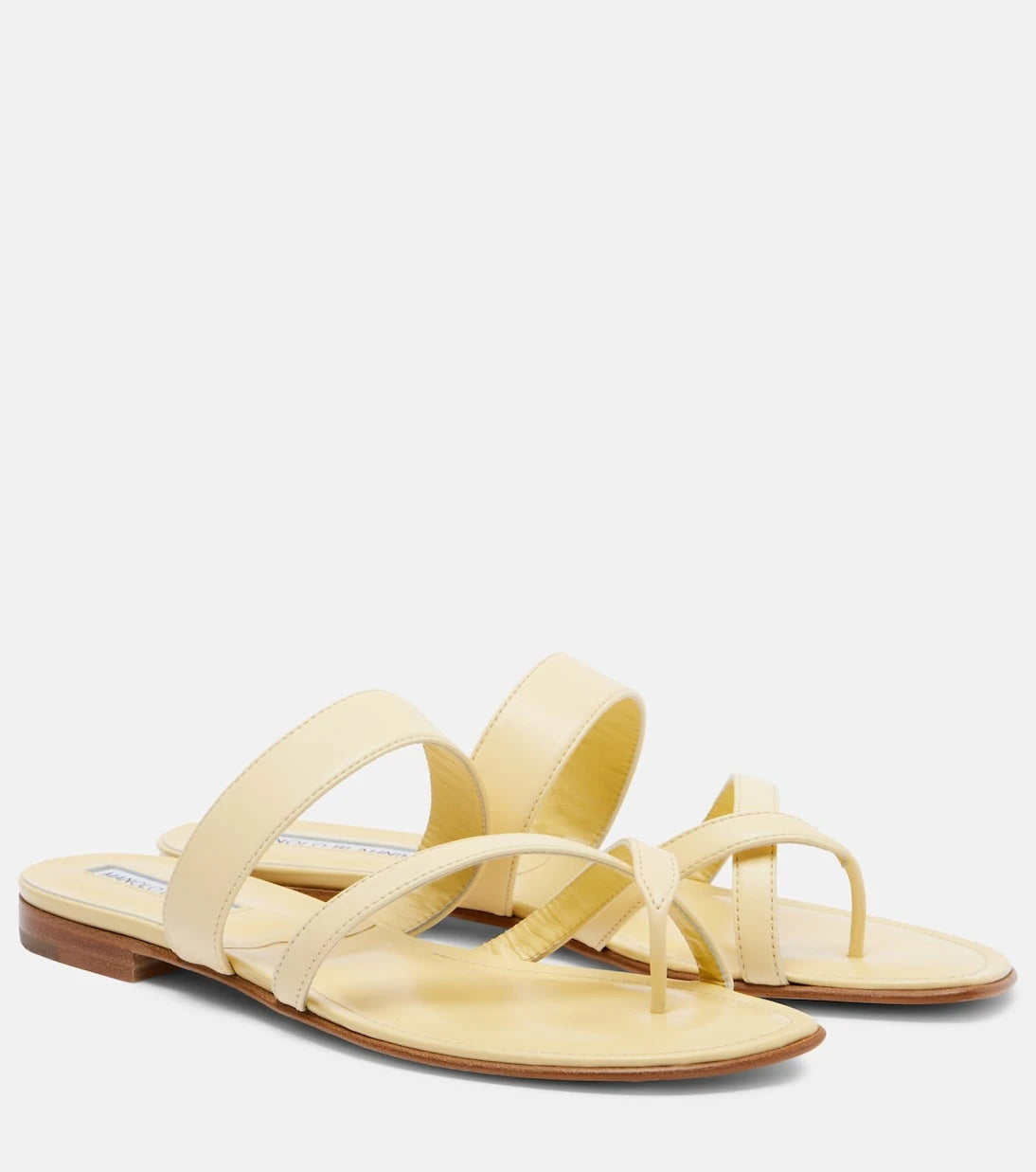 Manolo Blahnik - صنادل Susa الجلدية