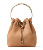 Jimmy Choo Beige Leather Bon Bon Top-Handle Bag