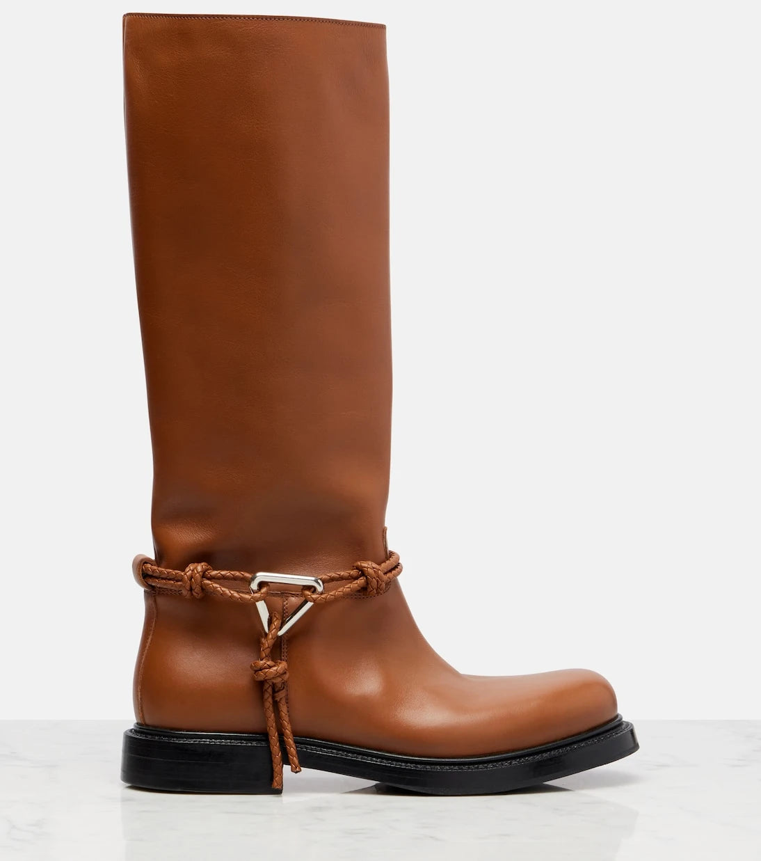 Bottega Veneta - James leather knee-high boots