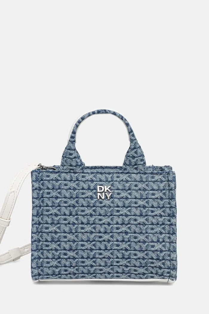 DKNY kadın denim crossbody çanta