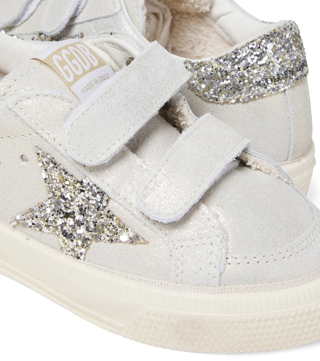 Golden Goose Kids - May School glitter leather sneakers