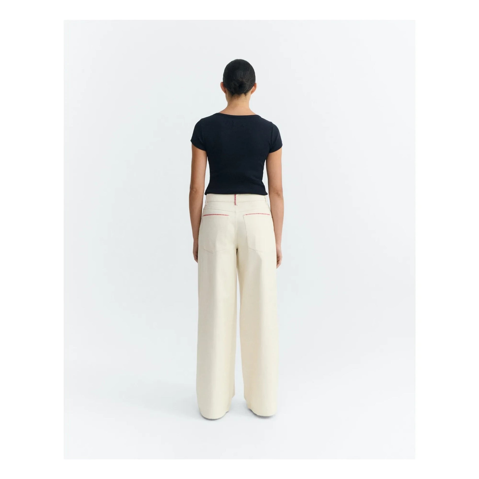 Thinking Mu - Hedda organic cotton pants | Ecru