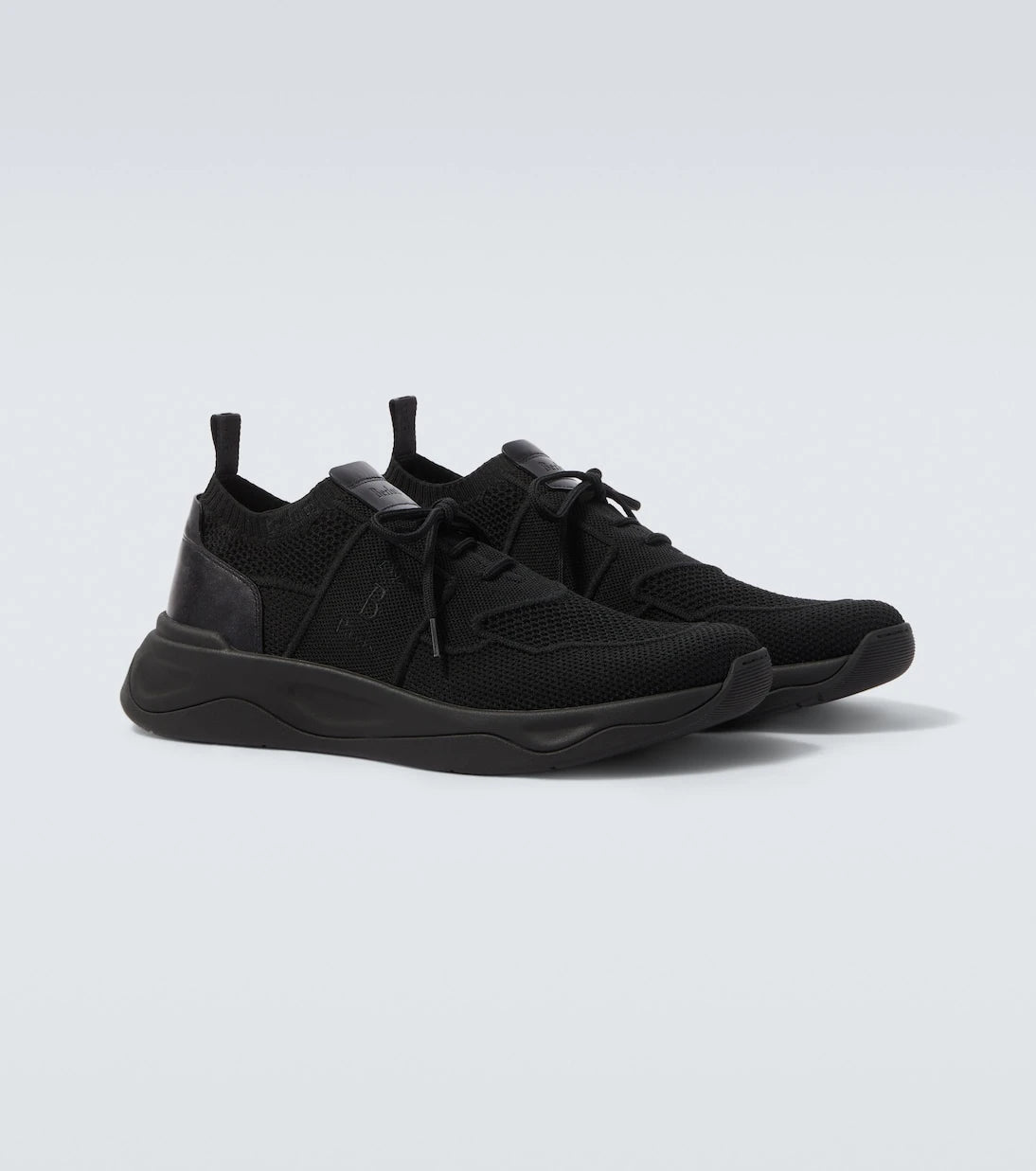 Berluti - Shadow leather-trimmed sneakers
