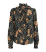 Silk Printed Catroux Blouse NUIT