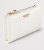 White Croc-Embossed Leather Mayfair Wallet