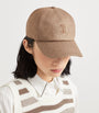 Brunello Cucinelli Linen-Blend Sparkling Logo Baseball Cap