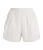 Ulla Johnson White Open-Side Nima Shorts
