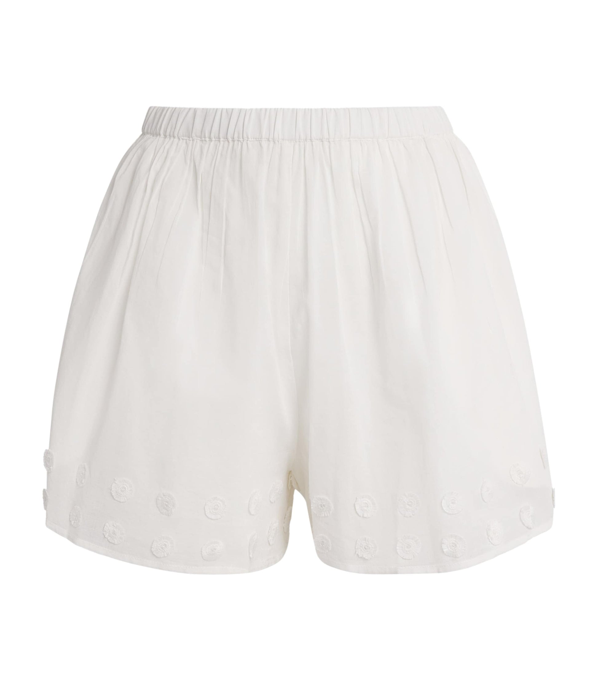 Ulla Johnson White Open-Side Nima Shorts