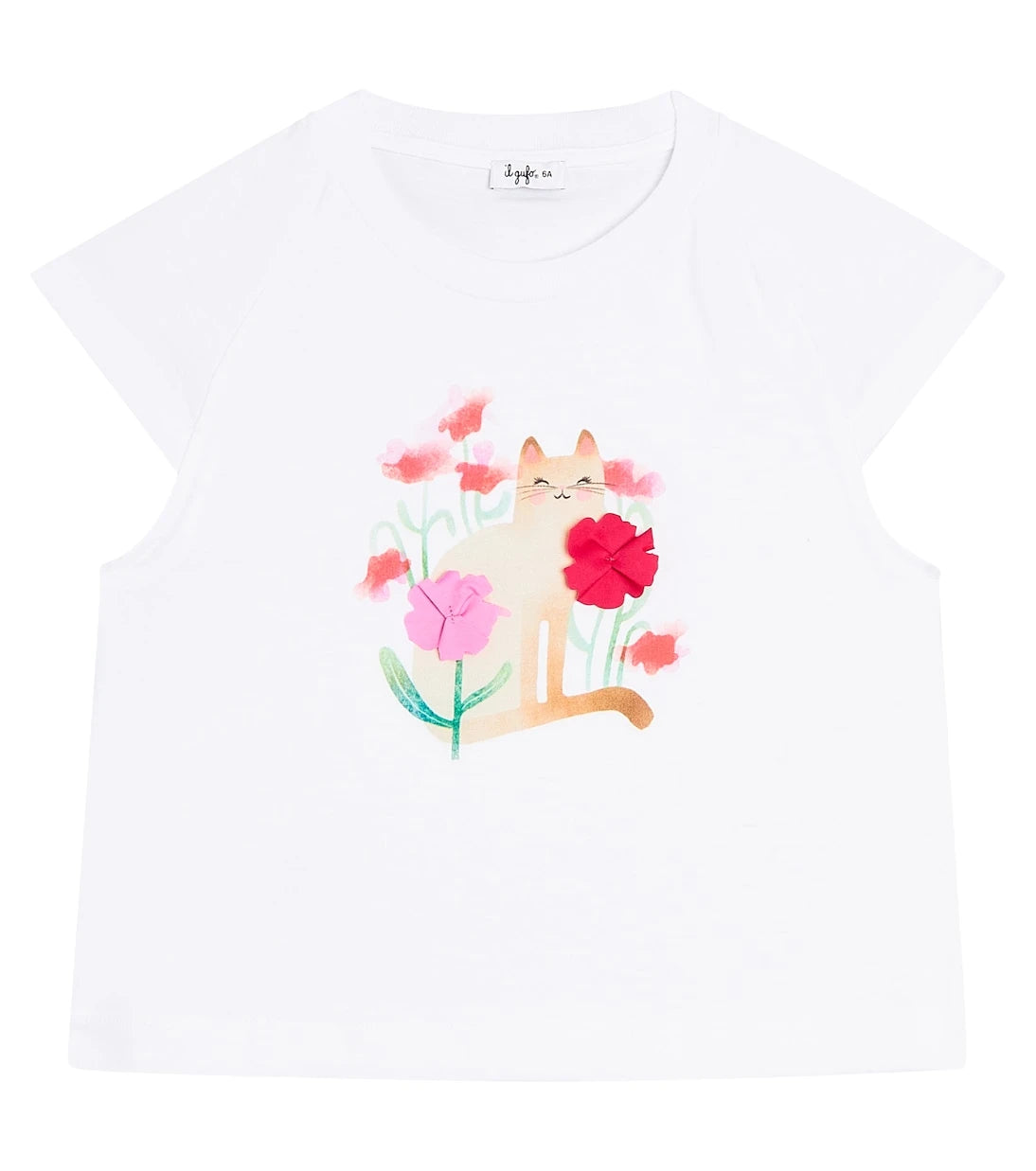 Il Gufo - Floral cotton jersey T-shirt