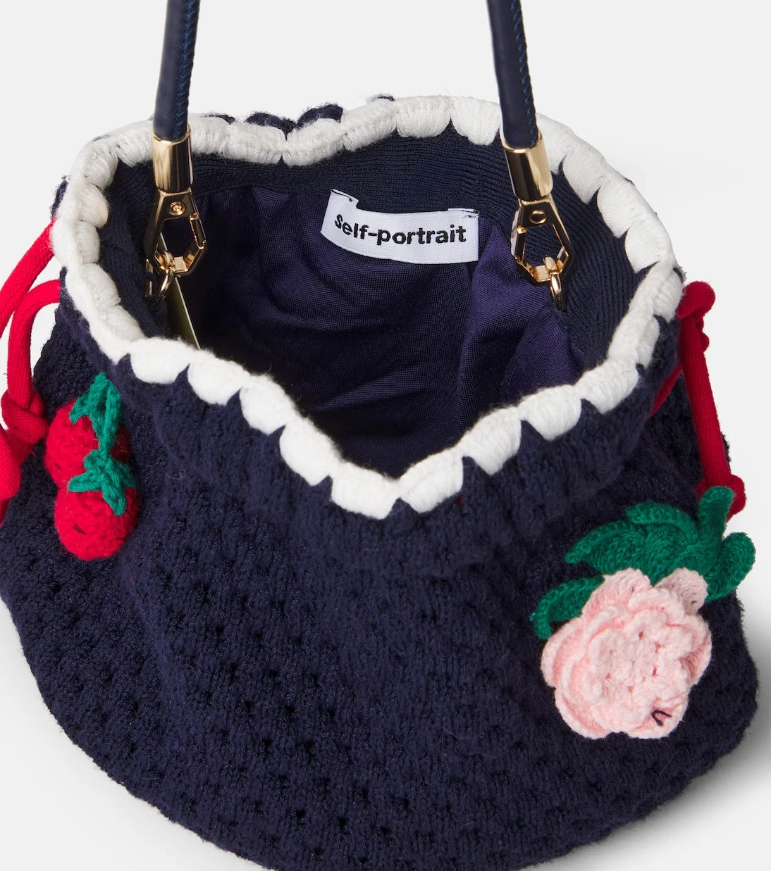 Self-Portrait Kids - Crochet bucket bag
