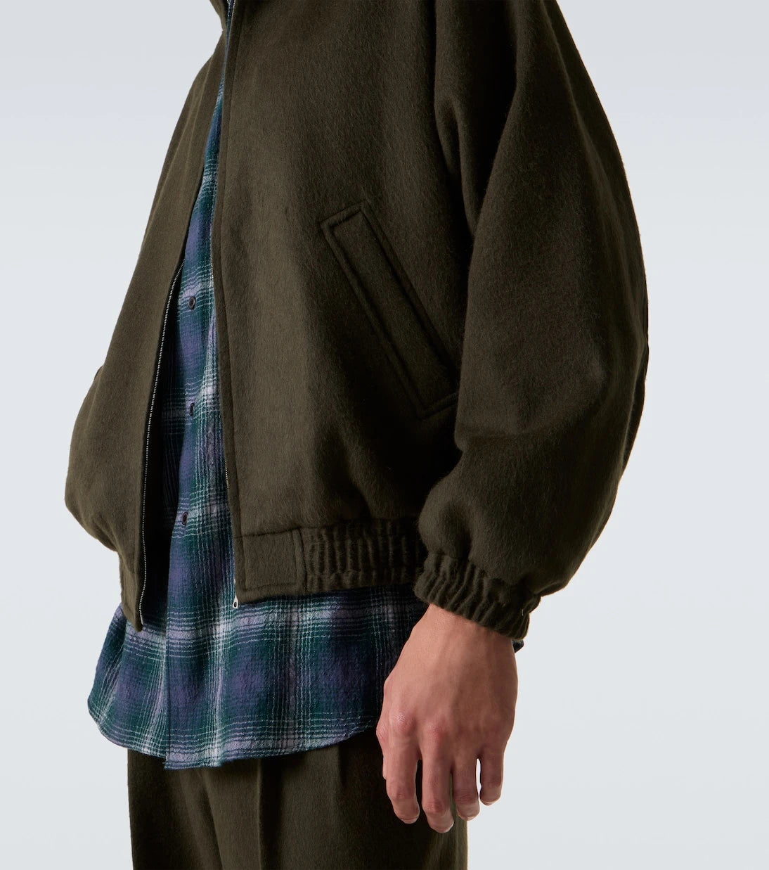 Auralee - Camel hair flannel blouson jacket