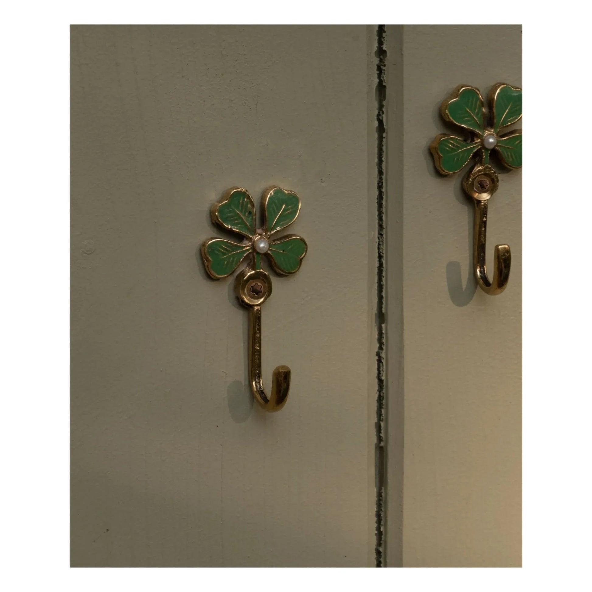 Doing Goods - Lucky Clover brass coat hook | Gold